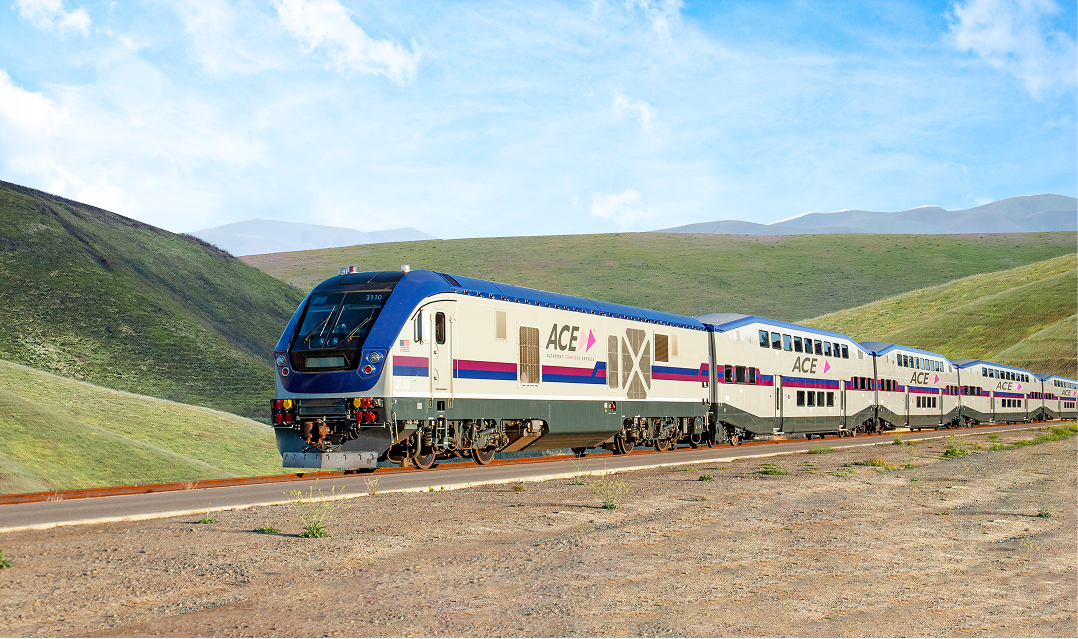 San Joaquin Regional Rail Commission’s ACE Rail train photo.